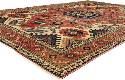7 x 10 Vintage Persian Ardabil Rug 78714