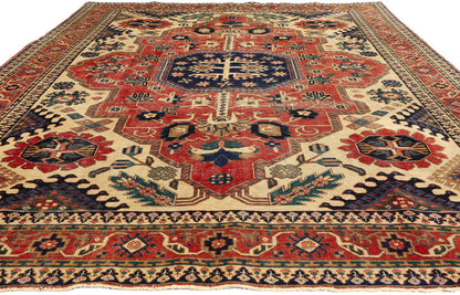 7 x 10 Vintage Persian Ardabil Rug 78714