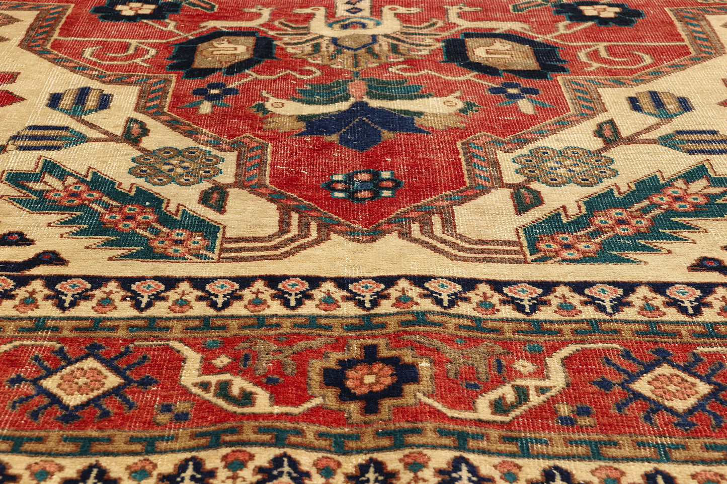 7 x 10 Vintage Persian Ardabil Rug 78714
