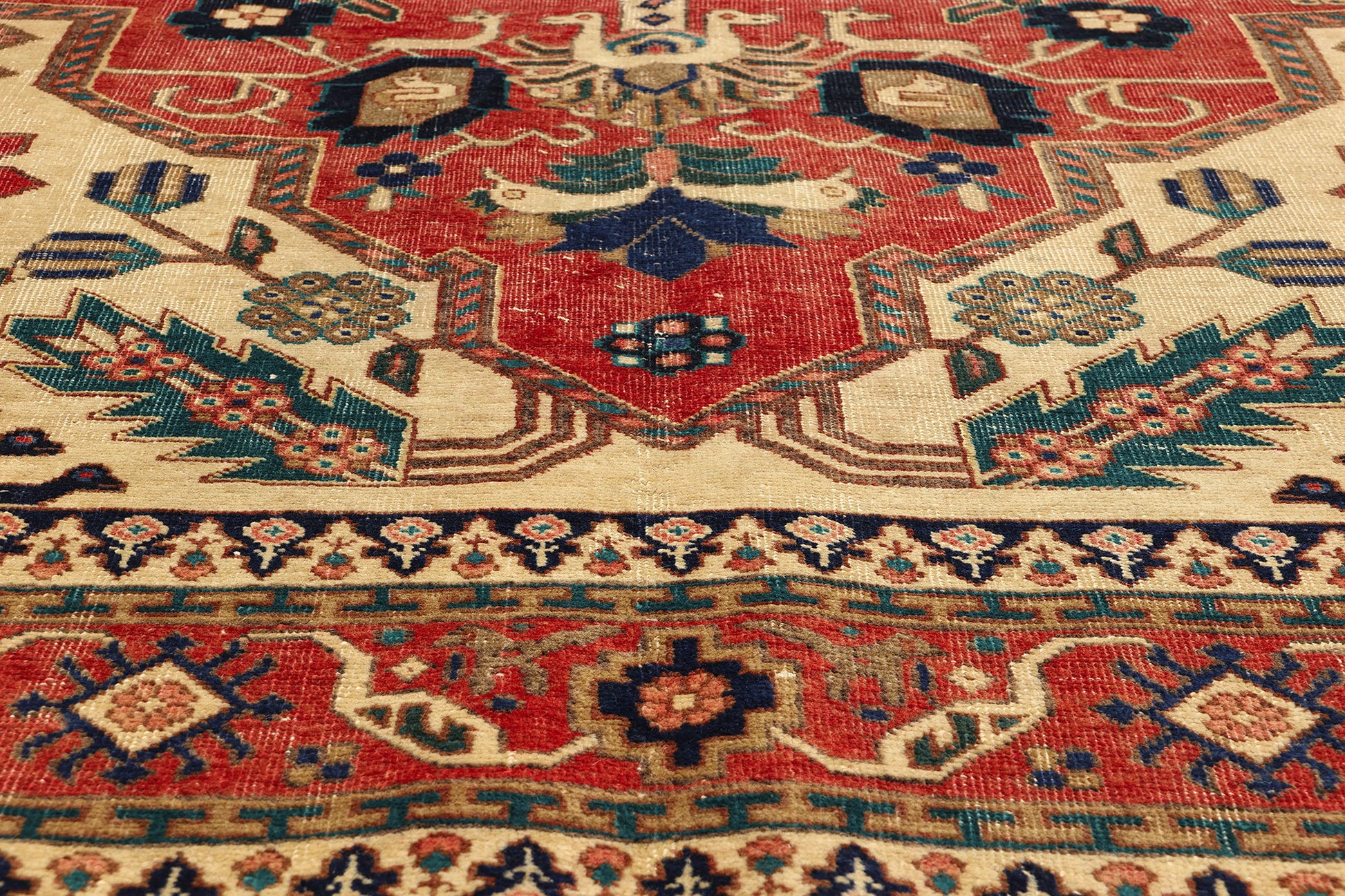 7 x 10 Vintage Persian Ardabil Rug 78714