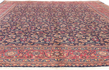 10 x 13 Vintage Persian Mashhad Rug 75592