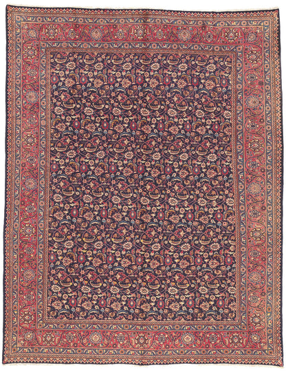 10 x 13 Vintage Persian Mashhad Rug 75592