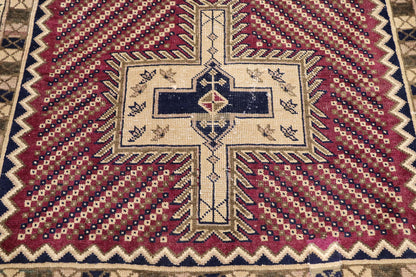 3 x 6 Vintage Persian Bijar Rug 78017