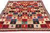 4 x 6 Vintage Persian Lori Checkerboard Rug 78858