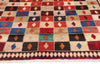 4 x 6 Vintage Persian Lori Checkerboard Rug 78858