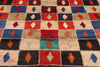 4 x 6 Vintage Persian Lori Checkerboard Rug 78858