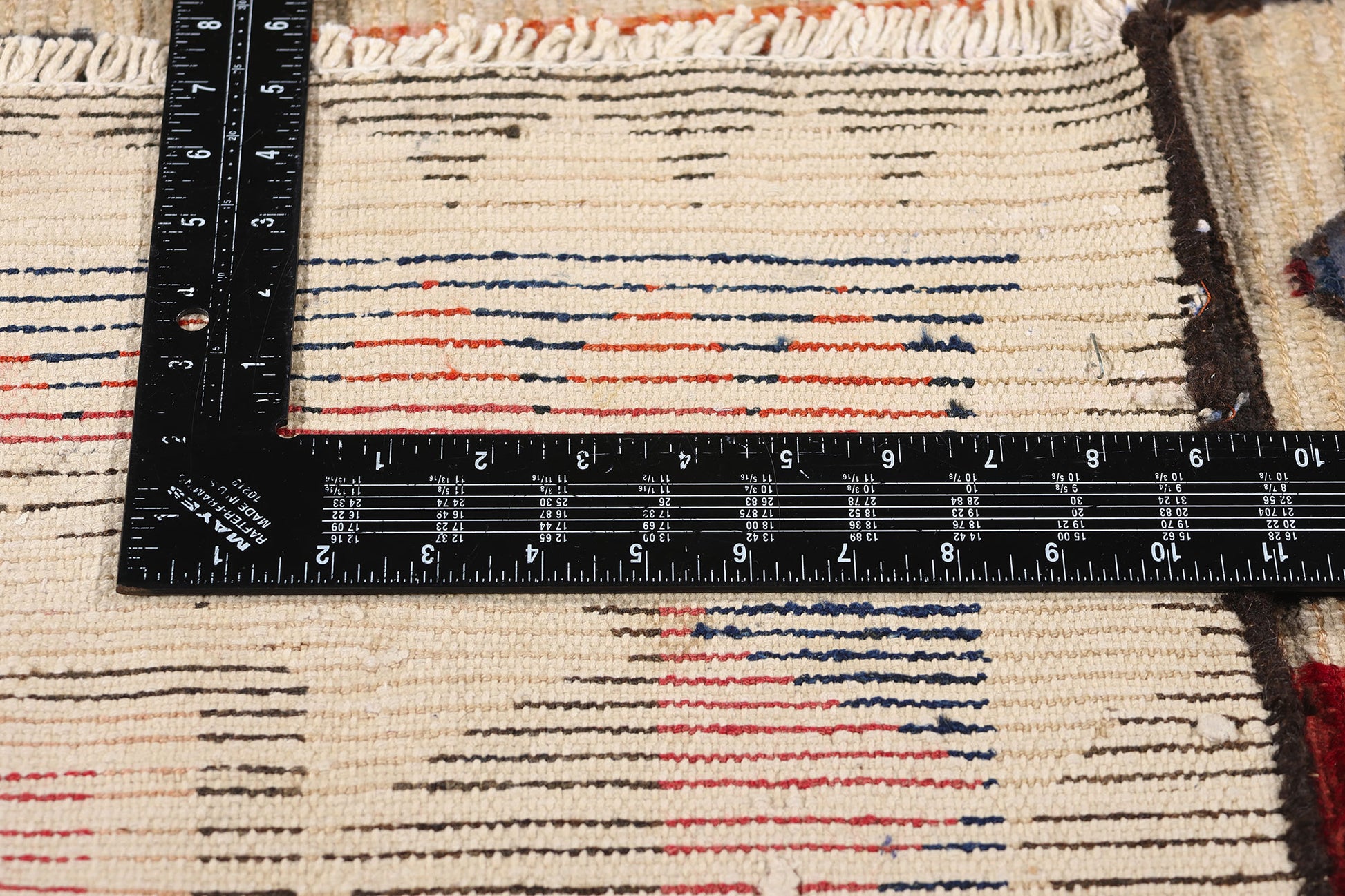 4 x 6 Vintage Persian Lori Checkerboard Rug 78874