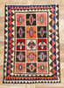 4 x 6 Vintage Persian Lori Checkerboard Rug 78874