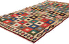 4 x 6 Vintage Persian Lori Checkerboard Rug 78892