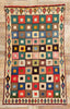 4 x 6 Vintage Persian Lori Checkerboard Rug 78892