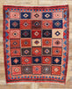 5 x 6 Vintage Persian Lori Checkerboard Rug 78888