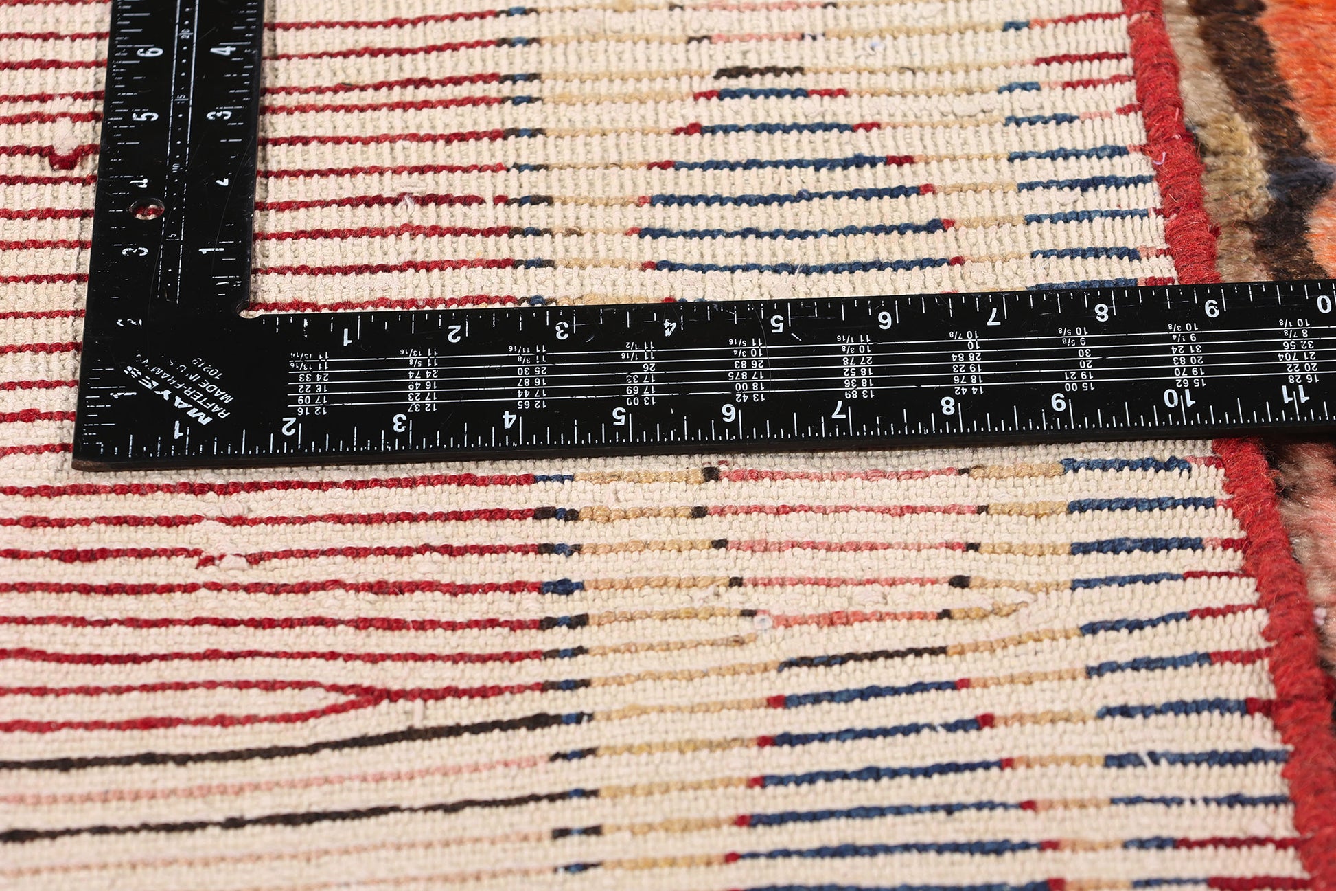 5 x 7 Vintage Persian Lori Checkerboard Rug 78879