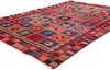 5 x 8 Vintage Persian Lori Checkerboard Rug 78872
