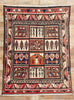 5 x 6 Vintage Persian Lori Checkerboard Rug 78890