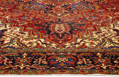 10 x 13 Vintage Persian Heriz Rug 81069