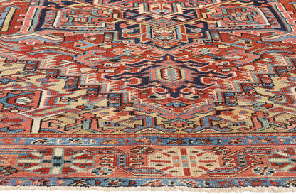 8 x 11 Antique Persian Heriz Rug 90007