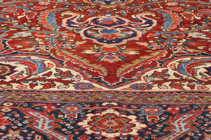 8 x 11 Vintage Persian Heriz Rug 90002