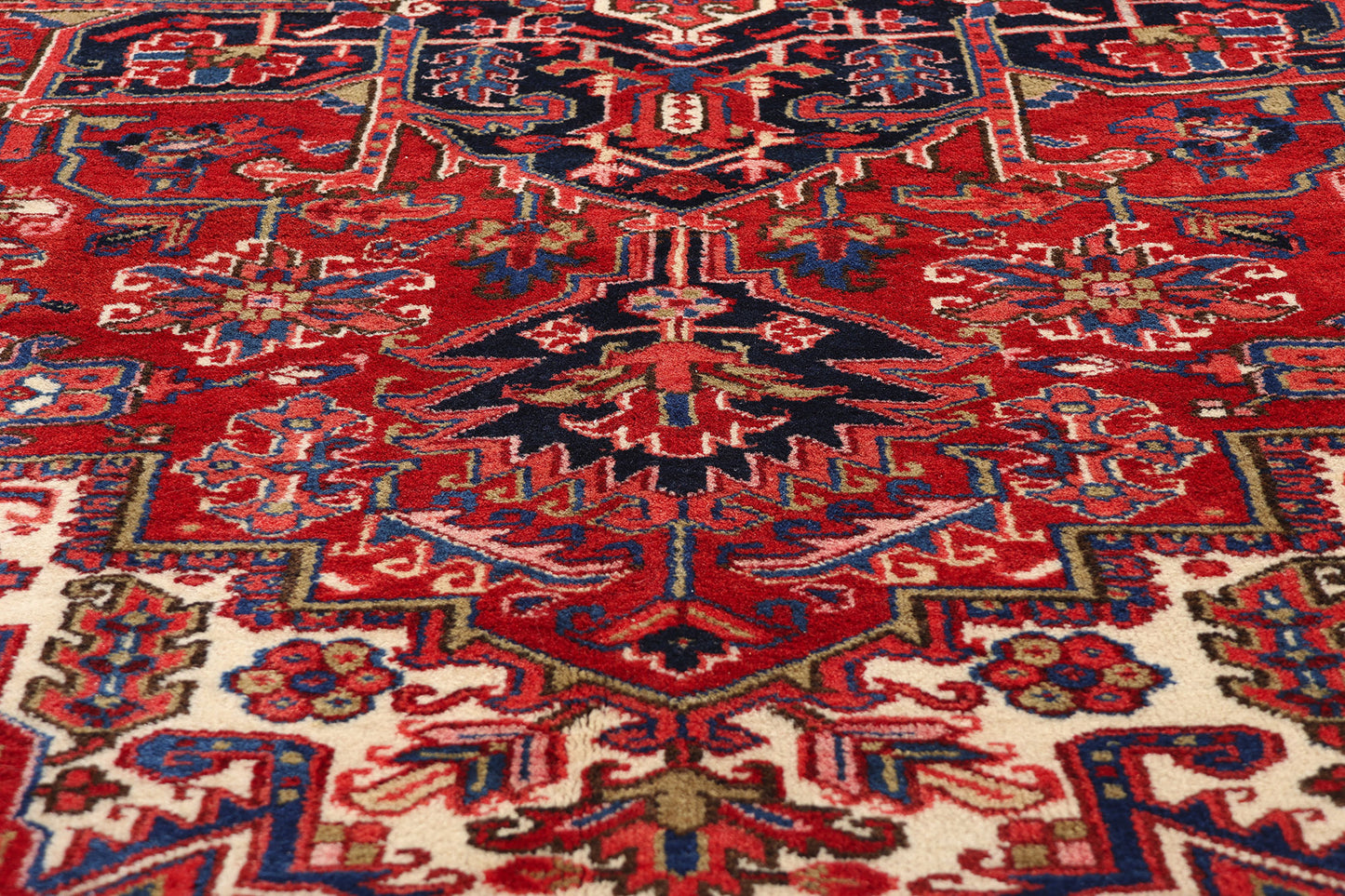 8 x 12 Vintage Persian Heriz Rug 90008