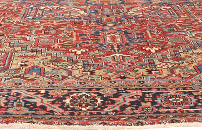 9 x 12 Vintage Persian Heriz Rug 78607