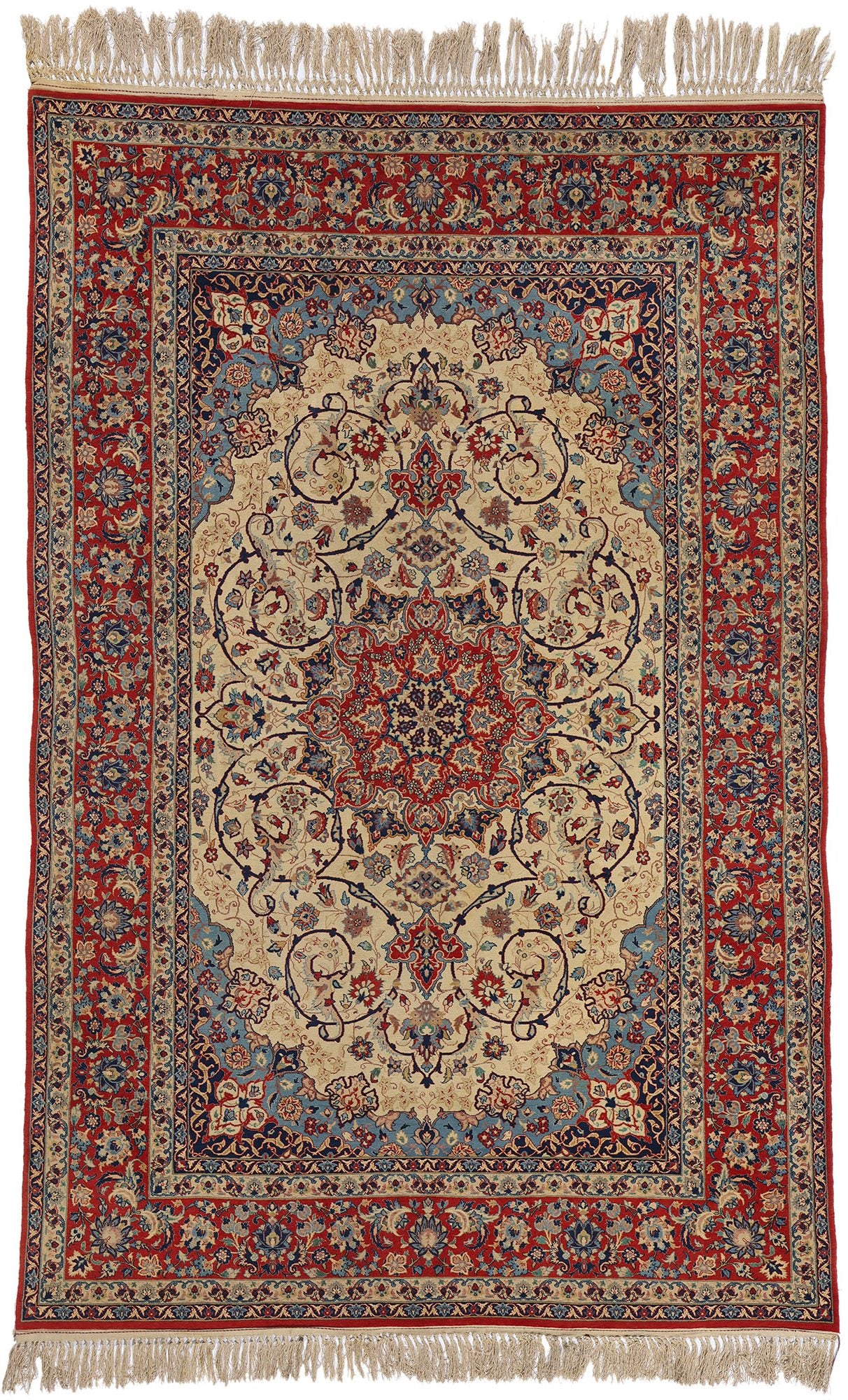 5 x 8 Vintage Persian Isfahan Rug 78721