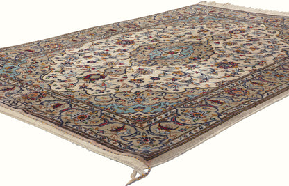 4 x 6 Vintage Persian Kashan Rug 78701