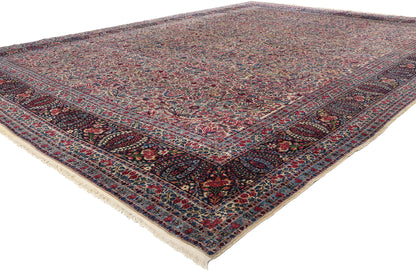 11 x 14 Vintage Persian Lavar Kerman Rug 90015