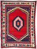 7 x 9 Vintage Persian Lori Geometric Medallion Rug 78884