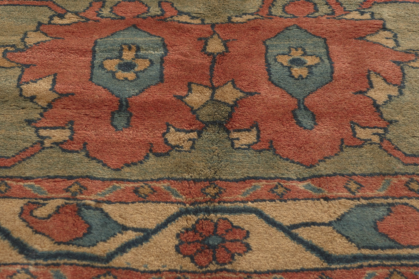 13 x 18 Vintage Persian Mahal Rug 75828
