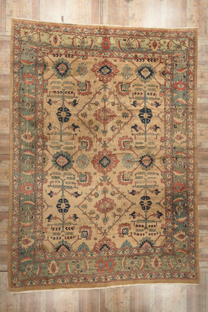 13 x 18 Vintage Persian Mahal Rug 75828