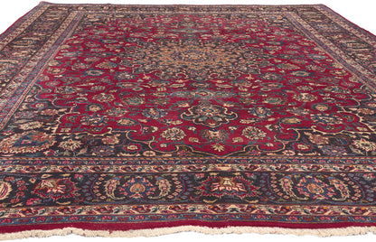 8 x 12 Vintage Persian Mashhad Rug 75540