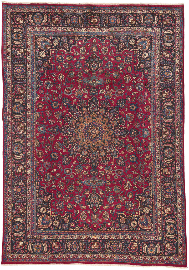 8 x 12 Vintage Persian Mashhad Rug 75540