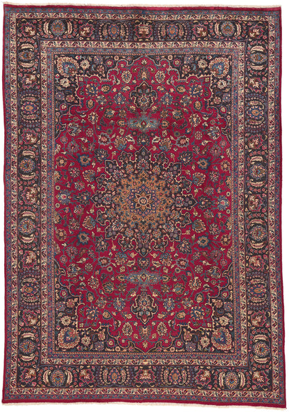 8 x 12 Vintage Persian Mashhad Rug 75540