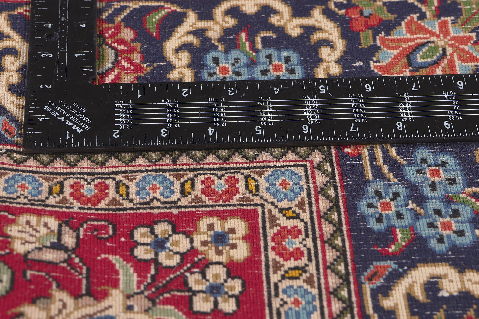 4 x 7 Vintage Persian Qum Rug 78689