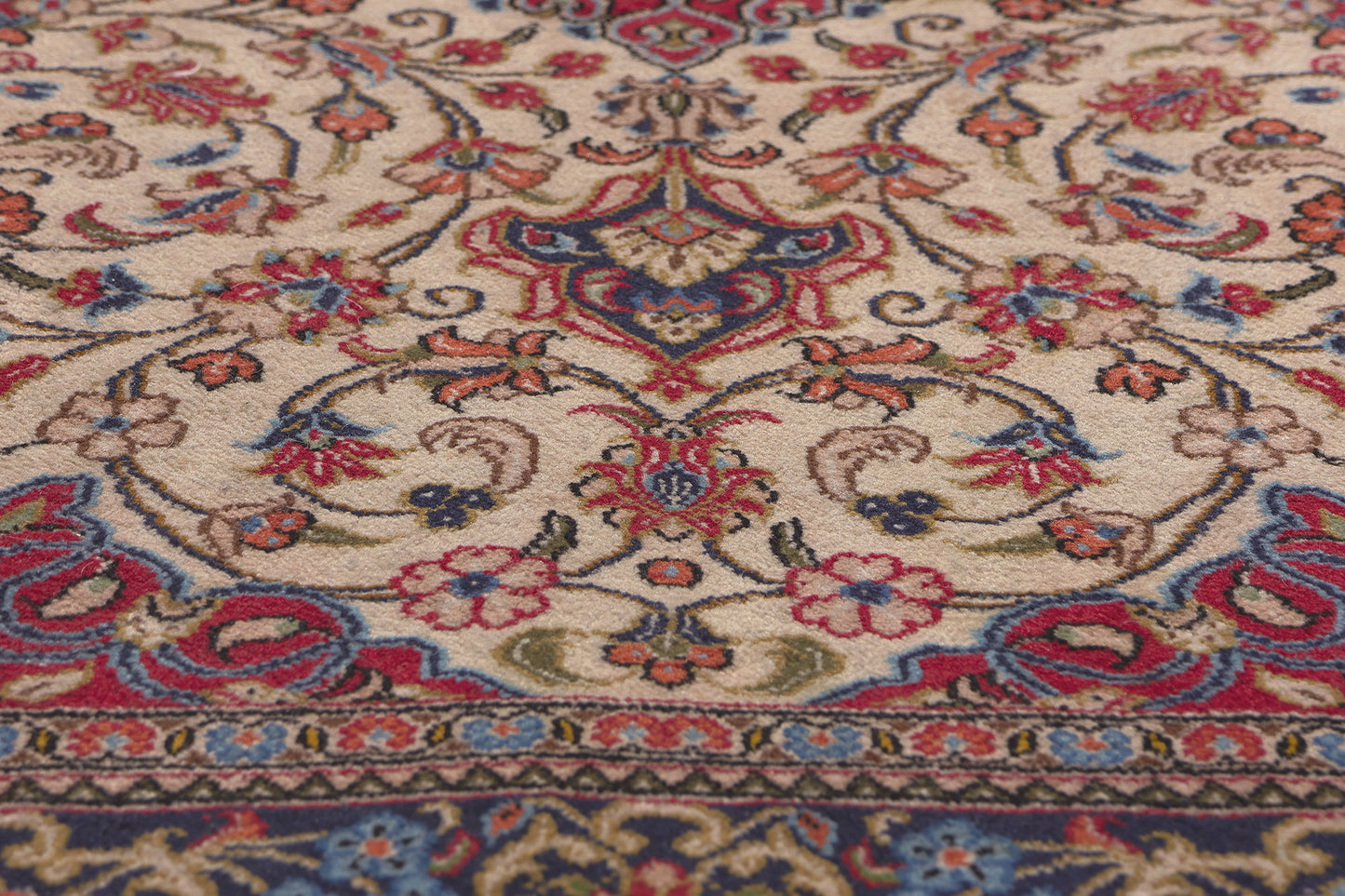 4 x 7 Vintage Persian Qum Rug 78689