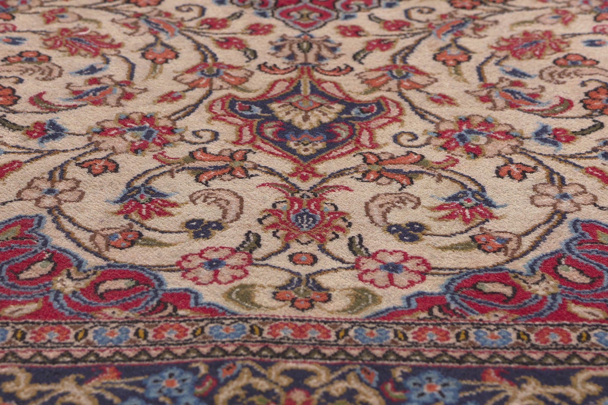 4 x 7 Vintage Persian Qum Rug 78689