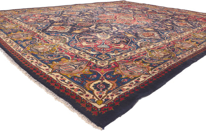 10 x 12 Vintage Persian Mashhad Rug 75520