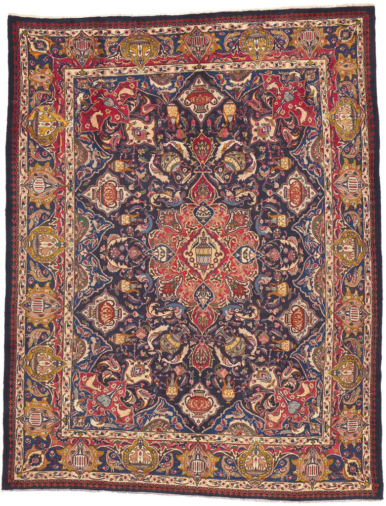 10 x 12 Vintage Persian Mashhad Rug 75520