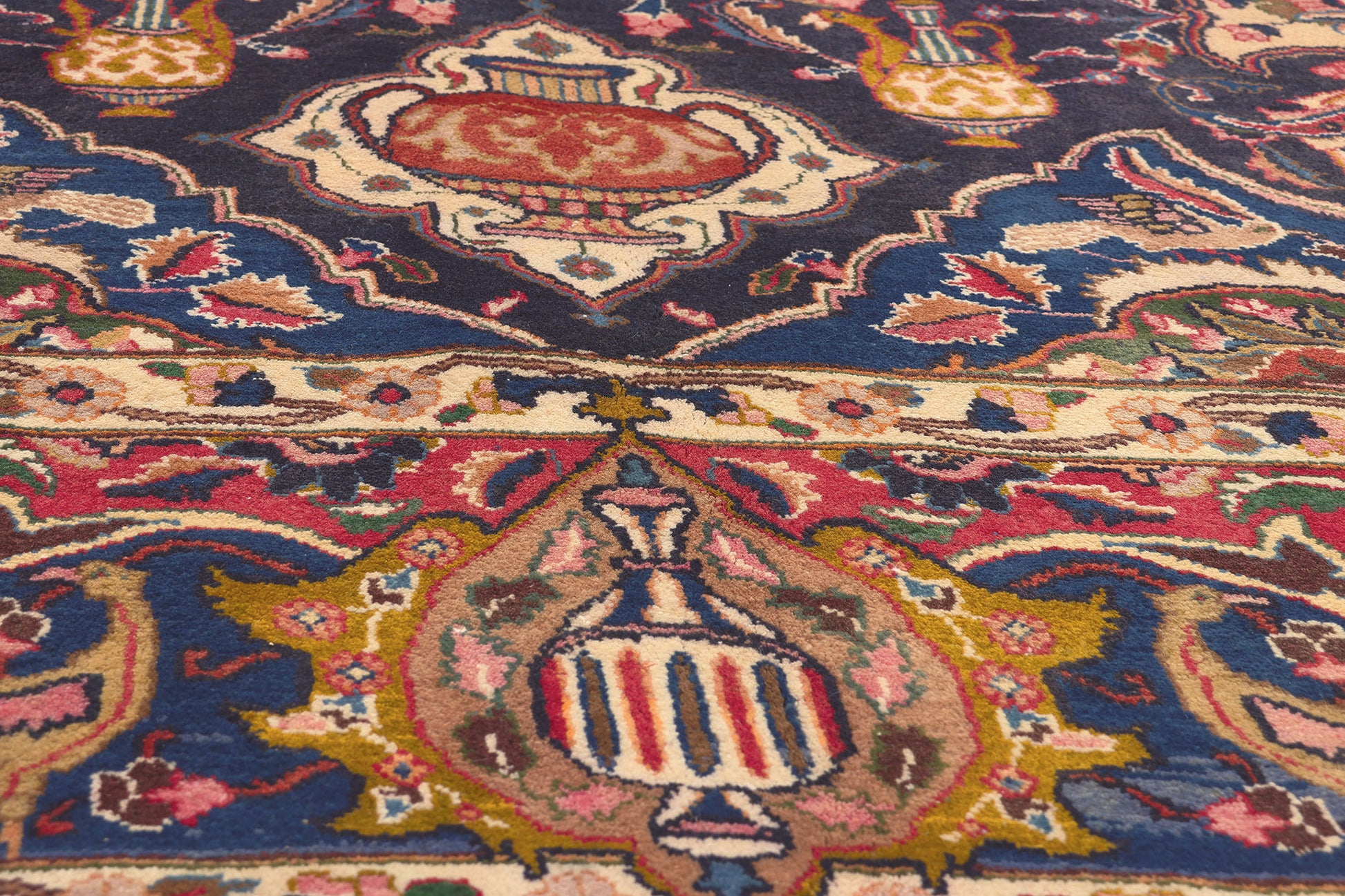 10 x 12 Vintage Persian Mashhad Rug 75520