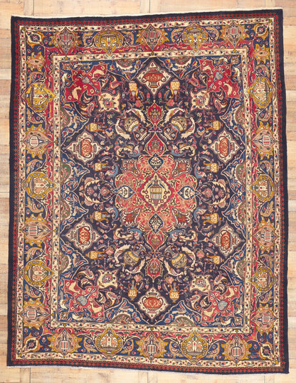 10 x 12 Vintage Persian Mashhad Rug 75520