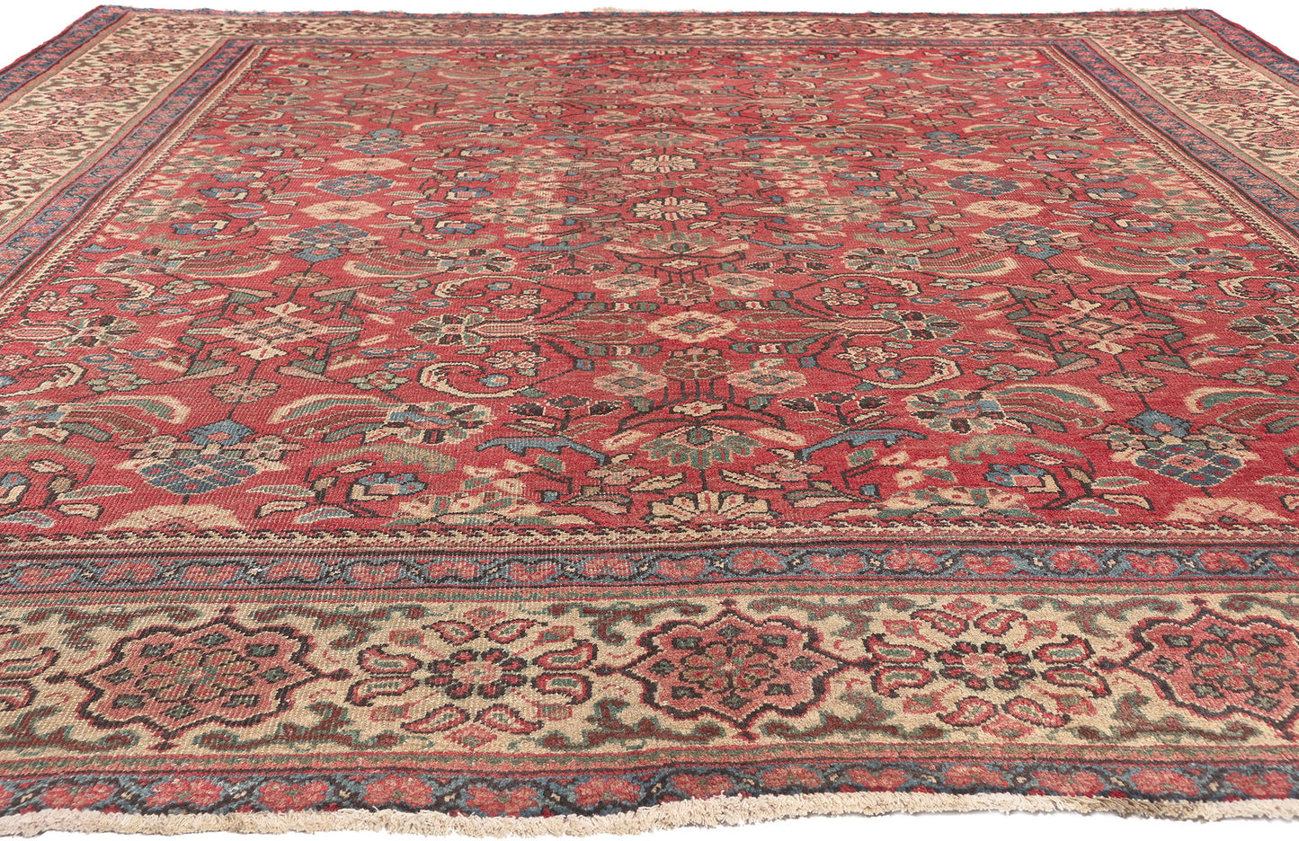 10 x 12 Vintage Persian Mahal Rug 75614