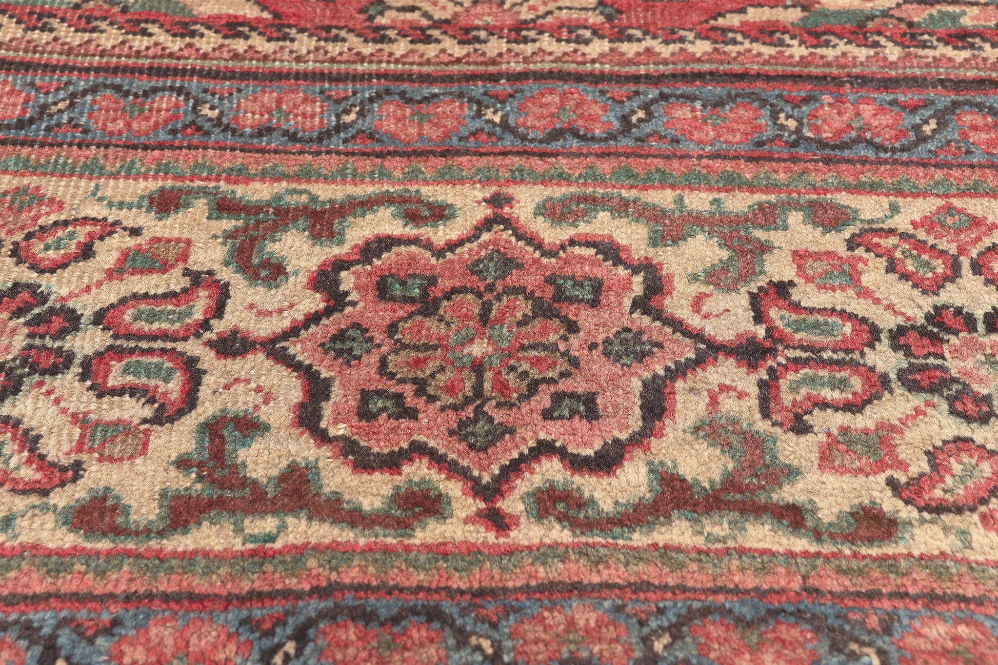 10 x 12 Vintage Persian Mahal Rug 75614