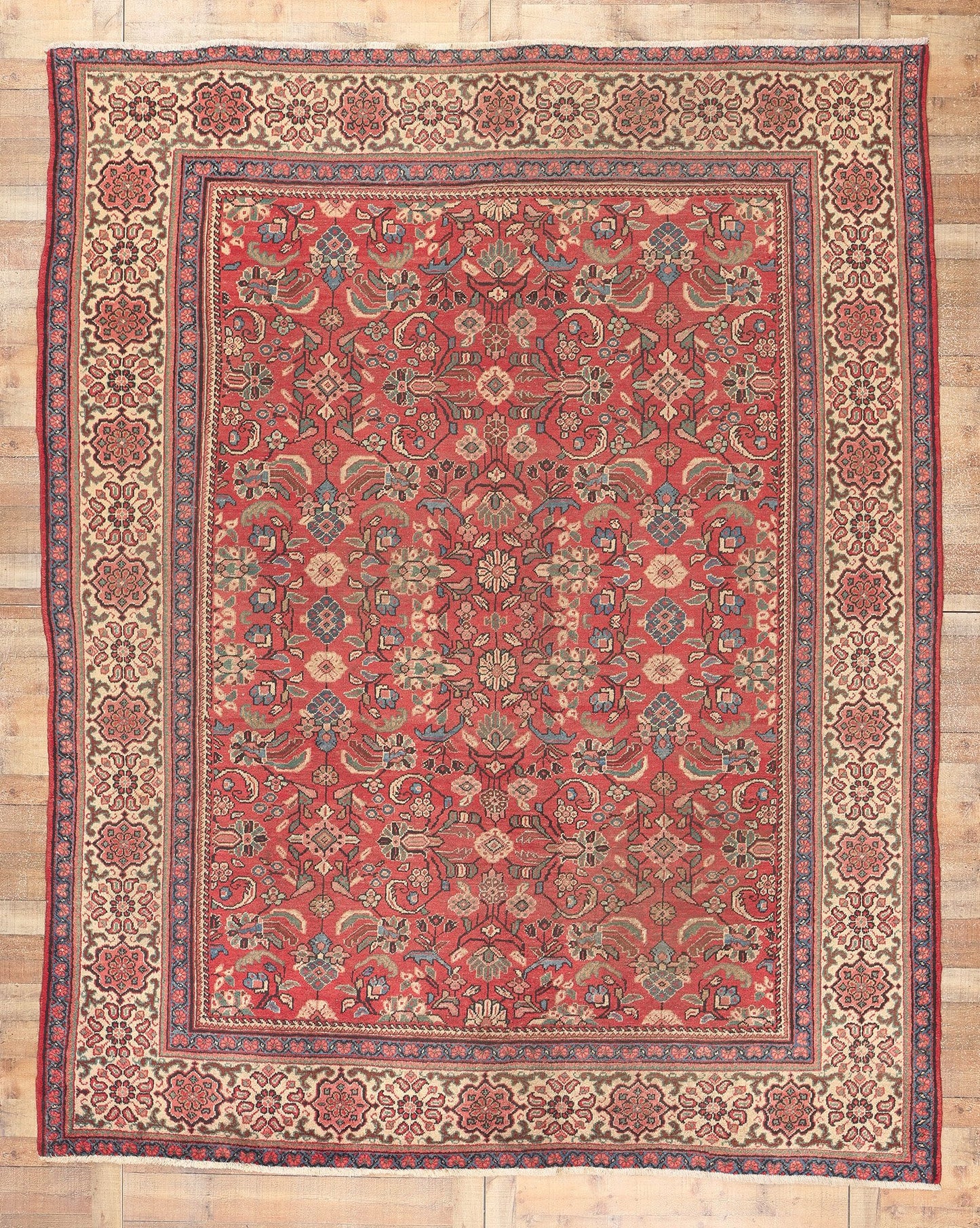10 x 12 Vintage Persian Mahal Rug 75614