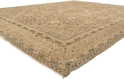 10 x 13 Vintage Persian Mahal Rug 53729