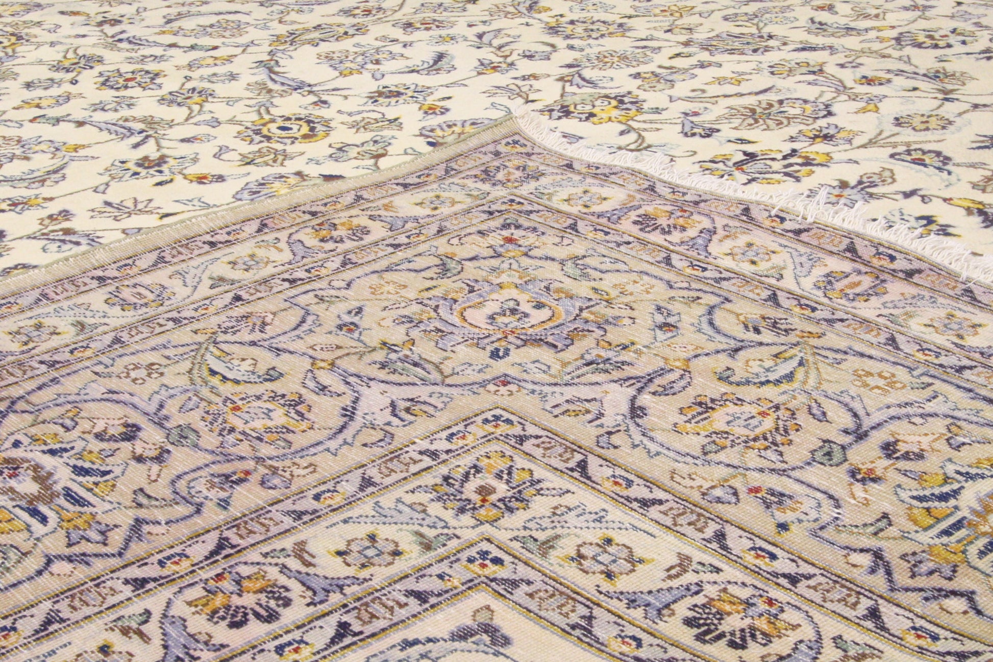 10 x 13 Vintage Persian Kashan Rug 76372