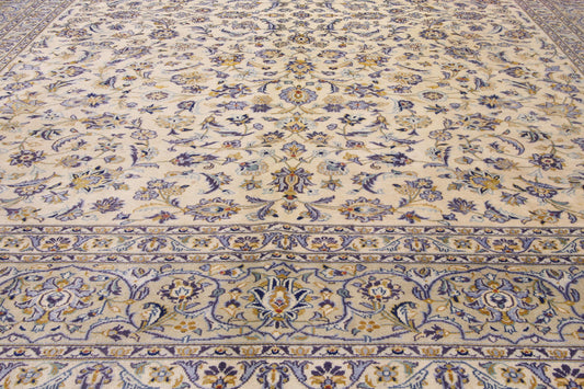 10 x 13 Vintage Persian Kashan Rug 76372