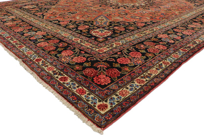 10 x 13 Vintage Persian Mashhad Rug 75141