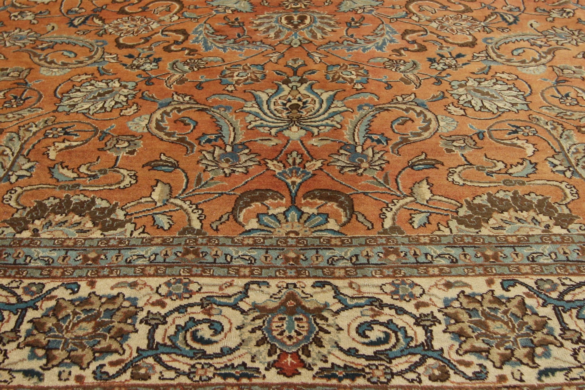 10 x 13 Vintage Persian Tabriz Rug 75612