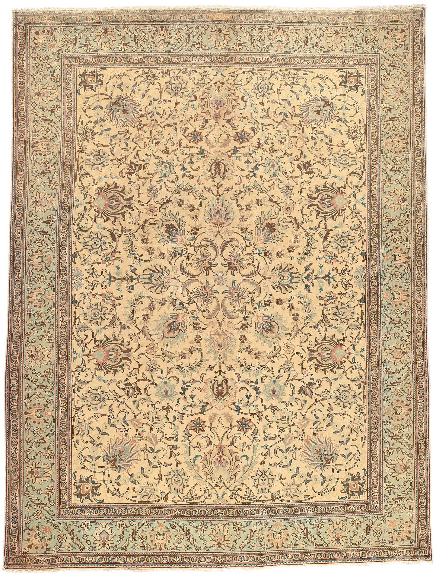 10 x 13 Vintage Persian Tabriz Rug 76489
