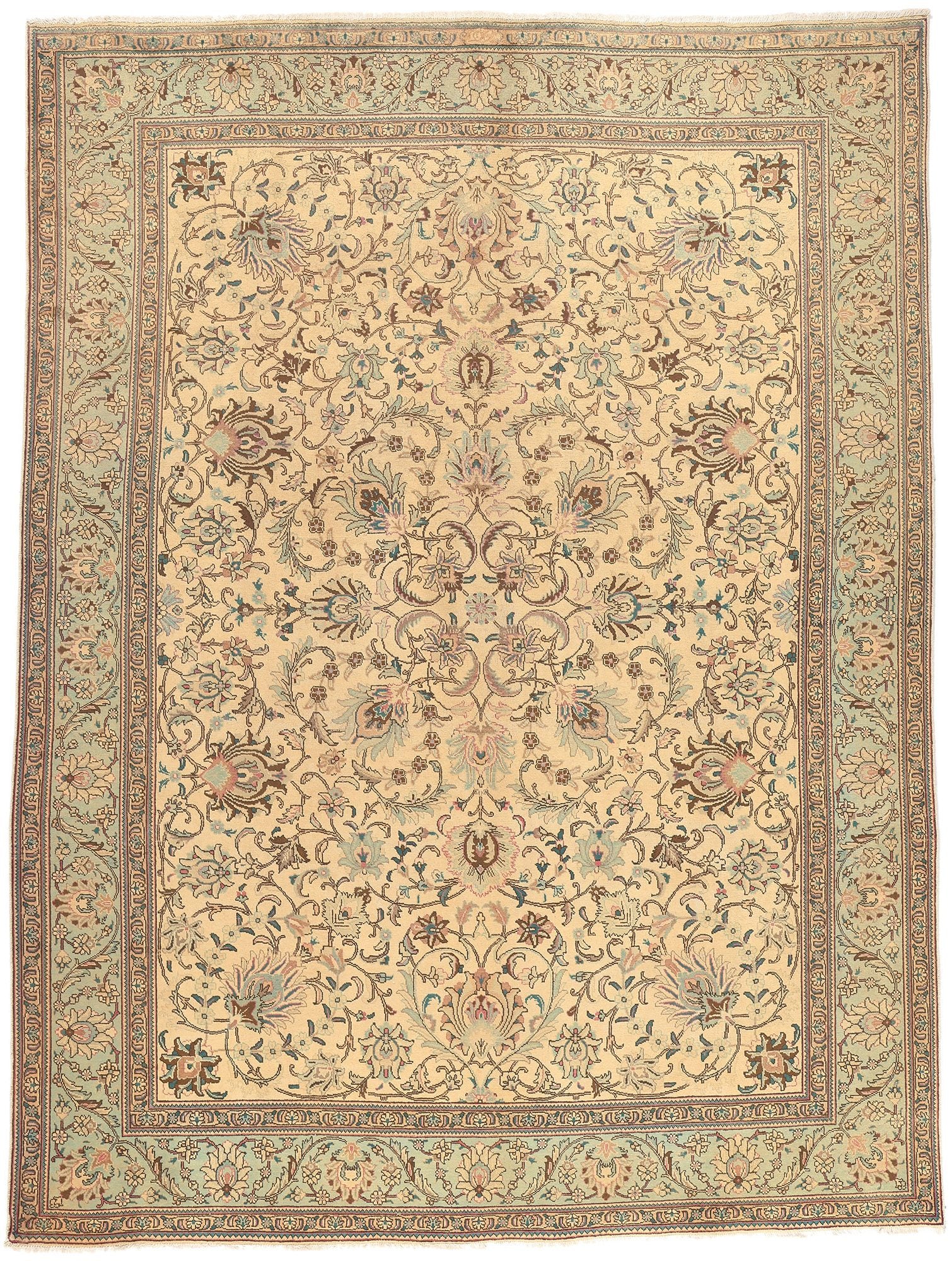 10 x 13 Vintage Persian Tabriz Rug 76489