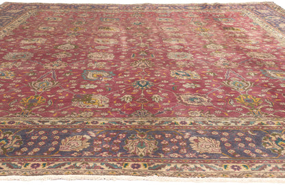 10 x 13 Vintage Persian Tabriz Rug 74331